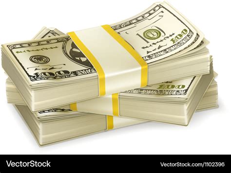 Stack Of Money Royalty Free Vector Image Vectorstock