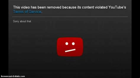 This Video Has Been Removed Because Its Content Violated Youtube S