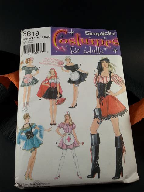 Simplicity 3618 Costume Patterns For Adults Size 14161820 Etsy