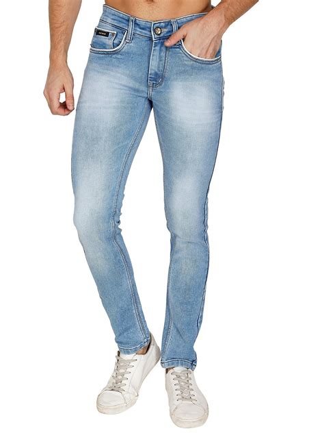 faded denim men light blue narrow fit jeans size 28 inch rs 480 piece id 23403386997