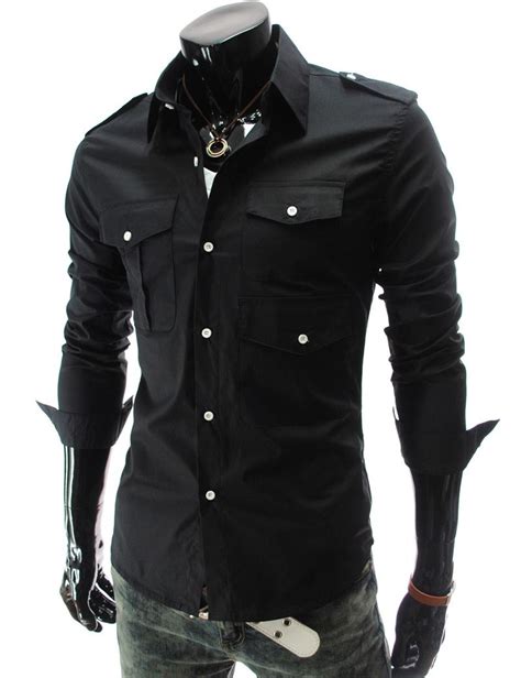 Mens Casual Button Down Shirts For Sale Ebay Mens Fashion Casual