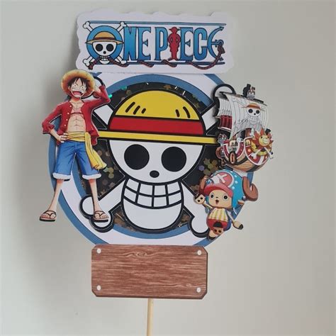 One Piece Anime Cake Topper Etsy