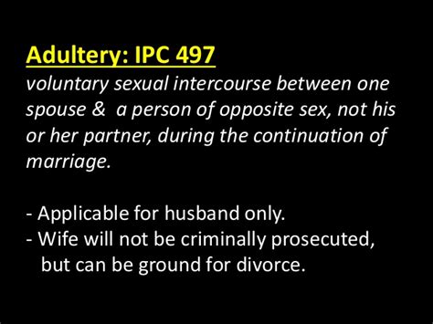 Adultery Law Special Protection Or Gender Discrimination Delhi Post