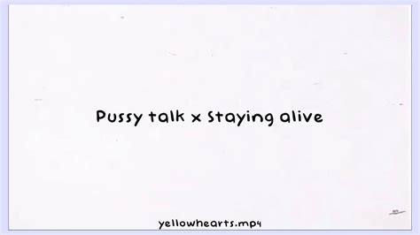 Pussy Talk X Staying Alive Mashup Edit Audio City Girls Ft Doja Catbee Gees Youtube