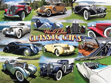 British classic car jigsaw puzzles. World Class Classic Cars, 1000 Pieces, SunsOut | Puzzle ...
