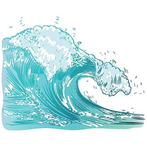 Clip Art Of A Tidal Wave Clip Art Vector Images And Illustrations Istock