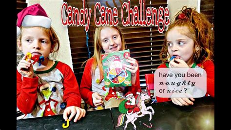 Vlogmas Day 4 Candy Cane Challenge Sunnygirls Youtube
