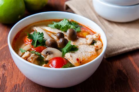 The words tom yam are derived from two thai words. Hot and Sour Chicken Soup | Tom Yum Gai | ต้มยำไก่ ...