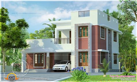 Simple Flat Roof House Exterior Kerala Home Design And Floor Plans 8000 Houses