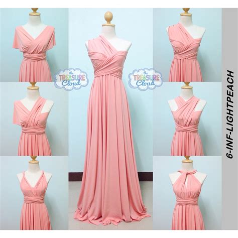 Light Peach Infinity Dresses Bridesmaid Dresses Shopee Philippines