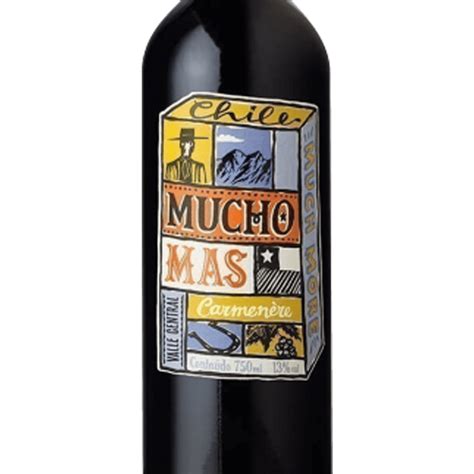 Vinho Mucho Más Carménère750 Ml Ingá Vinhos Finos