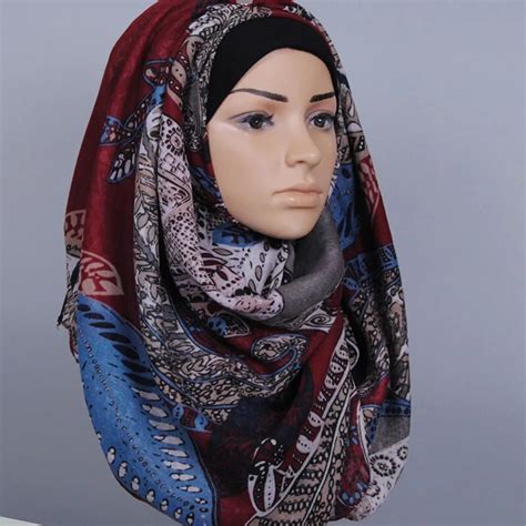 120pcslot Hot Sell Paisley Print Muslim Hijabs Cap Bandana Head