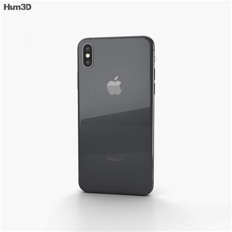 Mine had a cracked camera flash in the back side. Apple iPhone XS Max Space Gray 3D model - Electronics on Hum3D