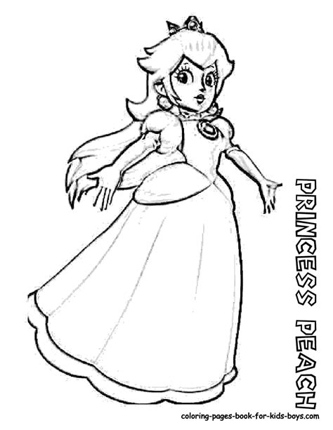 Princess Peach Coloring Pages Clip Art Library