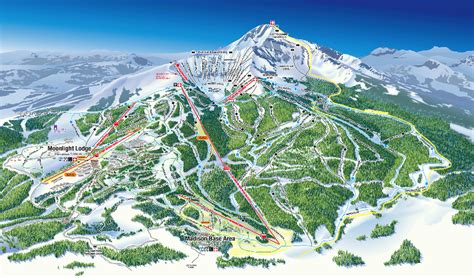 Big Sky Ski Resort Trail Map Montana Ski Resort Maps