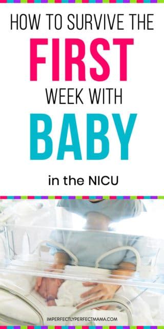 How To Survive The First Week With Baby In The Nicu Imperfectly