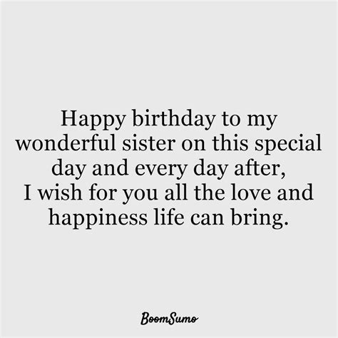 happy birthday quotes for a special sister