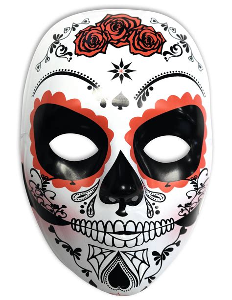 Masque Blanc Dia De Los Muertos Femme Deguise Toi Achat De Masques