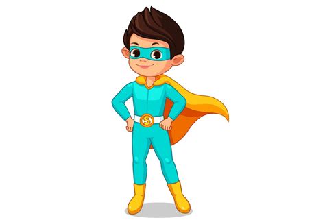 Get the kids to draw a picture of their superhero and hold it up for everyone to see. Little super hero kid cartoon 1308091 - Download Free Vectors, Clipart Graphics & Vector Art