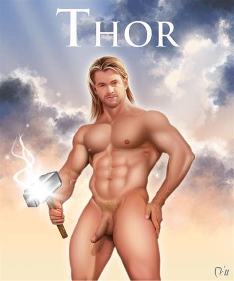Fotos do super herói Thor pelado mostrado a rola Homens Pelados BR