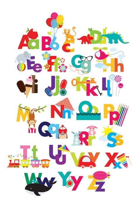 Alphabet Clipart Illustrated Alphabet Teaching Clip Art For Teachers