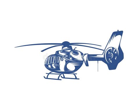 Plantilla Vectorial De Diseño De Logotipo De Helicóptero Silueta De La