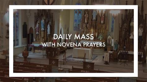 Daily Mass With Novena Prayers St Mary Of The Immaculate Conception