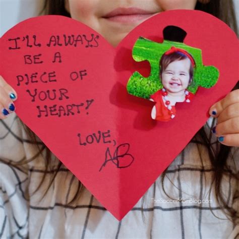 Maybe you would like to learn more about one of these? "Piece of my Heart" Kid Valentine Card Craft - The Soccer ...