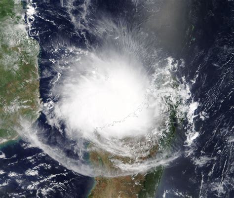 Cyclone kenneth roared in just six weeks after idai, surprising a region of northern mozambique rarely struck by cyclones. MODIS Web