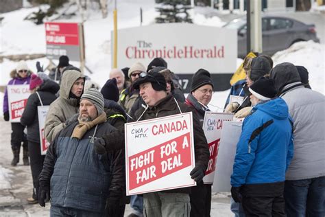 Newsroom employees join picket line at Halifax Chronicle Herald - The ...