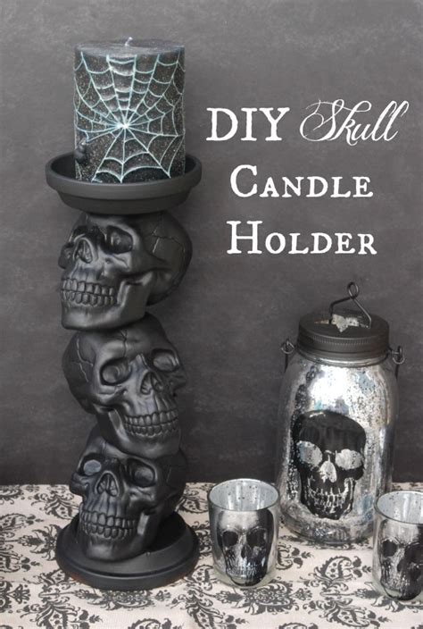 Diy Skull Candle Holder Endlessly Inspired