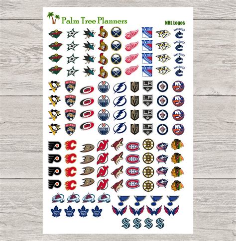 Nhl Hockey Primary Or Alternate Logos For All 32 Teams In Etsy Canada