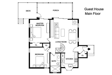 Guest House Floor Plan Back Yard Guest House Floor Plans Backyard
