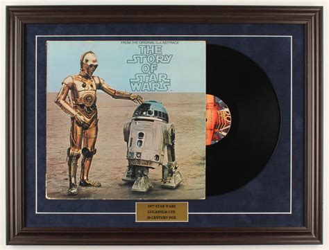 Original 1977 Star Wars 185x245 Custom Framed Vinyl Lp Soundtrack