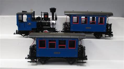 Lgb 20301 The Blue Train Set G Gauge Steam Train Set Lnbox Ebay