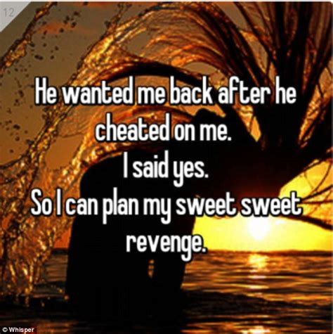 Whisper Women On Taking Revenge On Cheating Partners Daily Mail Online