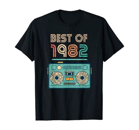 Vintage Retro Cassette Tape Best Of 1982 37th Birthday T T Shirt