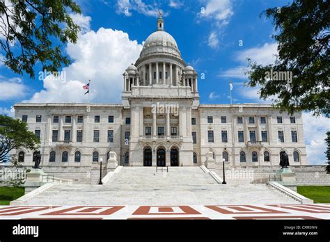 Rhode Island Providence State House State Capitol Hi Res Stock
