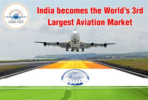 India Becomes Worlds Rd Largest Aviation Market Ame Cet Blogs