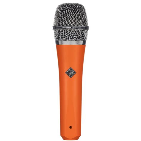 Telefunken Elektroakustik M80 Dynamic Microphone Orange With Chrome