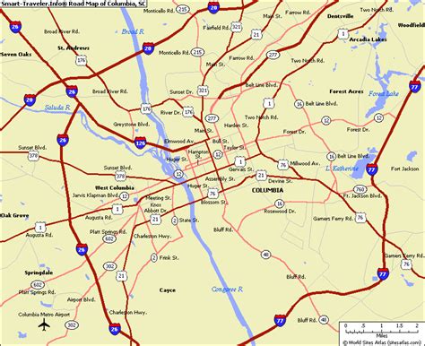 City Of Columbia Sc Map Auto Ken