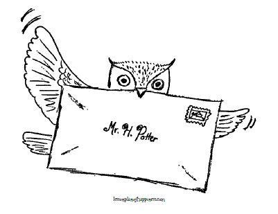 Thousands of free printable coloring pages for kids! Harry Potter Unit Worksheet: Owl Post Coloring Page ...