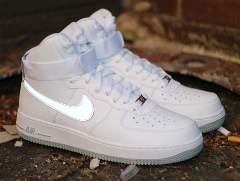 Nike Air Force 1 High White Reflective Silver