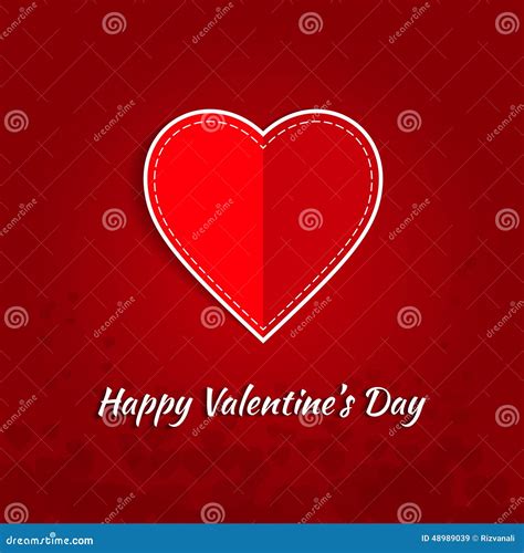 February 14 Happy Valentines Day Card Stock Vector Illustration Of