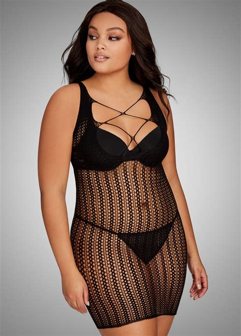 Click For Larger Image Sheer Bodysuit Mesh Plus Size Clothing Stores