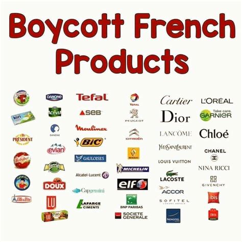 List Of French Products That Muslims Are Boycotting