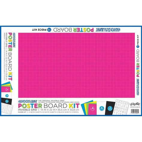 Ghostline Poster Board Kit 5 Assorted Colors 14 X 22 13 Pieces