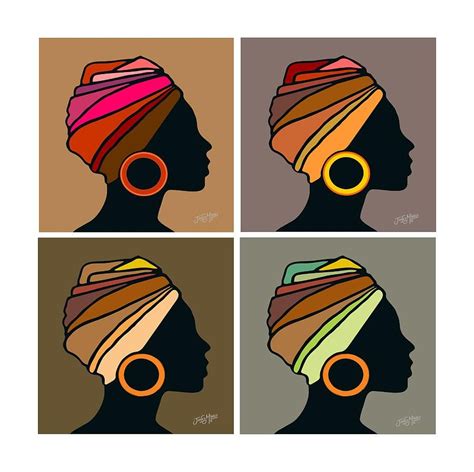 African Women Head Wrap By James Mingo African Women Art African Art