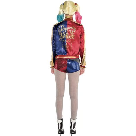 adult harley quinn jacket suicide squad party city