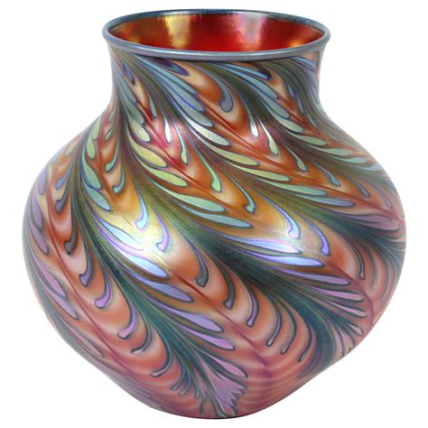 Charles Lotton Modern Art Glass Iridescent Vase At 1stdibs Charles Lotton Obituary